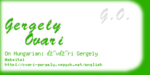 gergely ovari business card